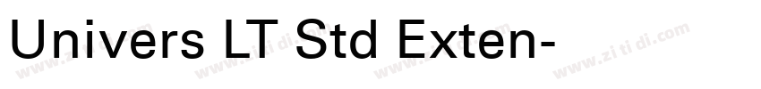 Univers LT Std Exten字体转换